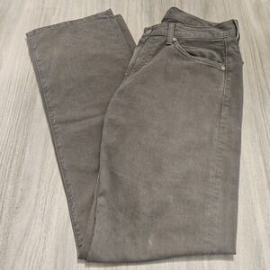 7 For All Mankind Austyn Jeans Mens Size 30(30x33) Gray Straight Leg Denim